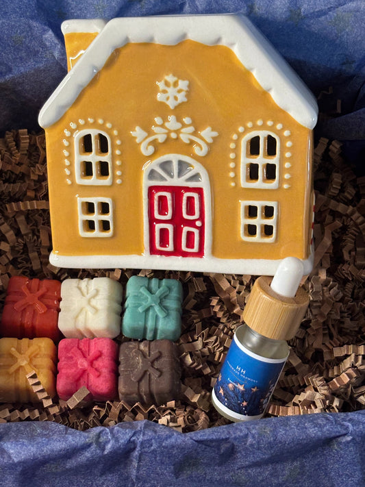 Gingerbread Wishes or Yuletide Pudding Pot Gift Set